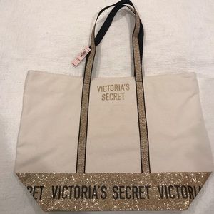 Victoria’s Secret Canvas Glitter Tote